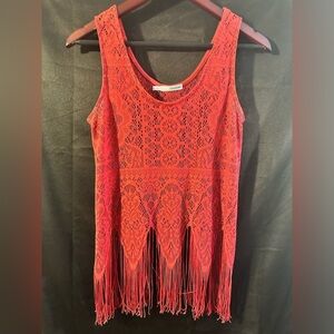 🔴$1SALE$ Lace fringe tank top